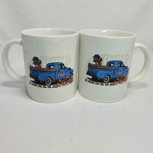 Ford Motor Co Frank And Sons Pickup 10 oz Coffee Cup Mugs Set of 2